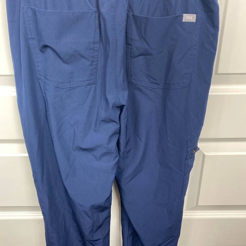 FIGS Technical Collection Jogger Scrub Pants Women's Small Navy Blue teal String - Picture 6 of 8